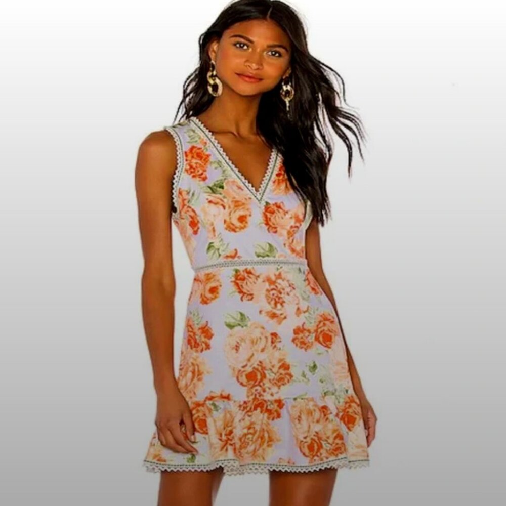 Alice & Olivia Floral Print Mini Dress